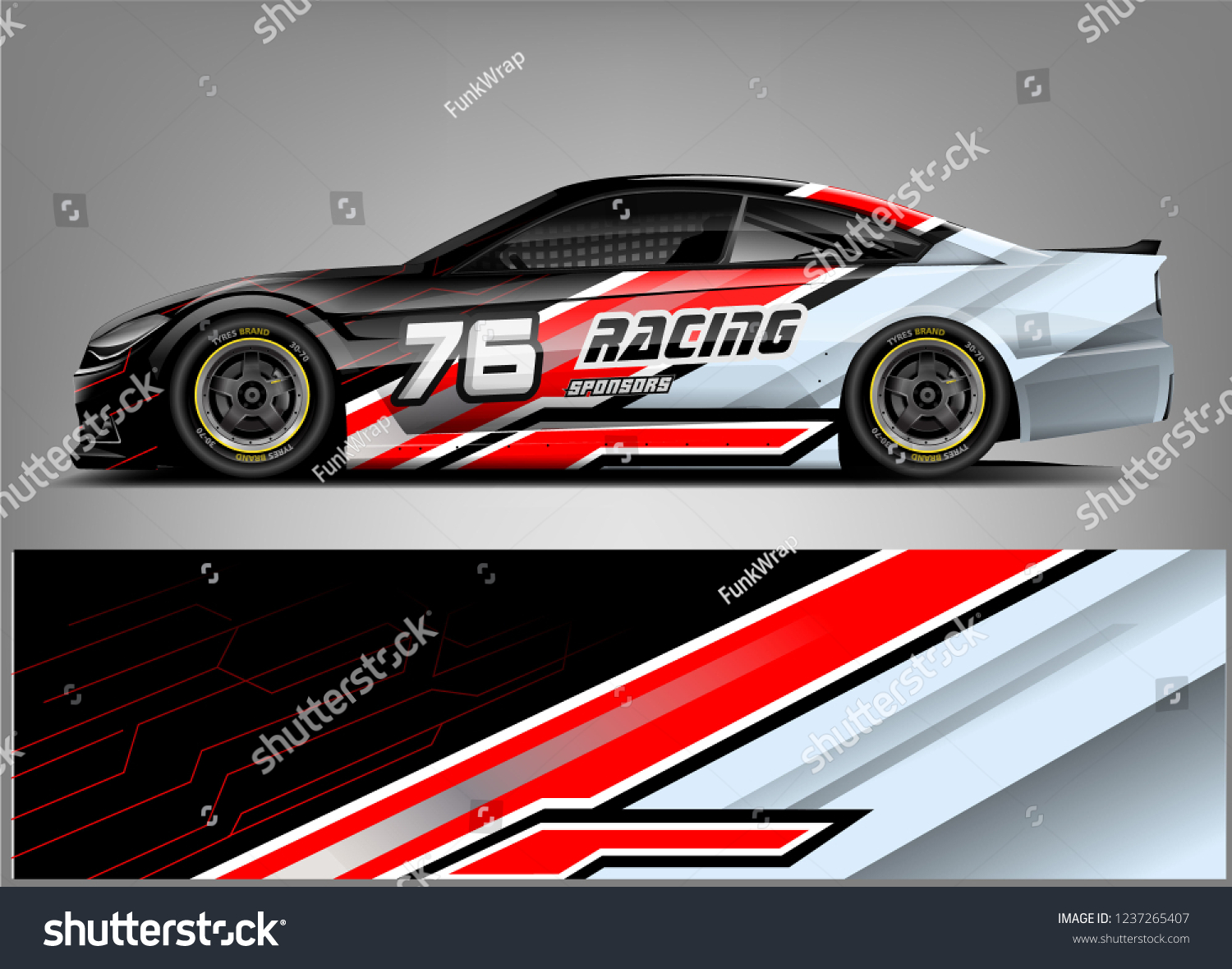 Racing Car Wrap Livery Design