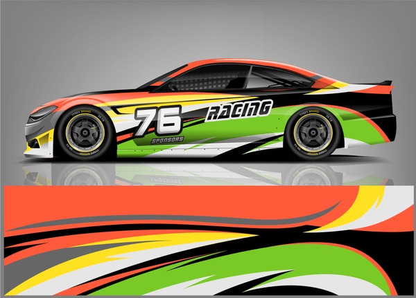 Racing Car Wrap Livery Design