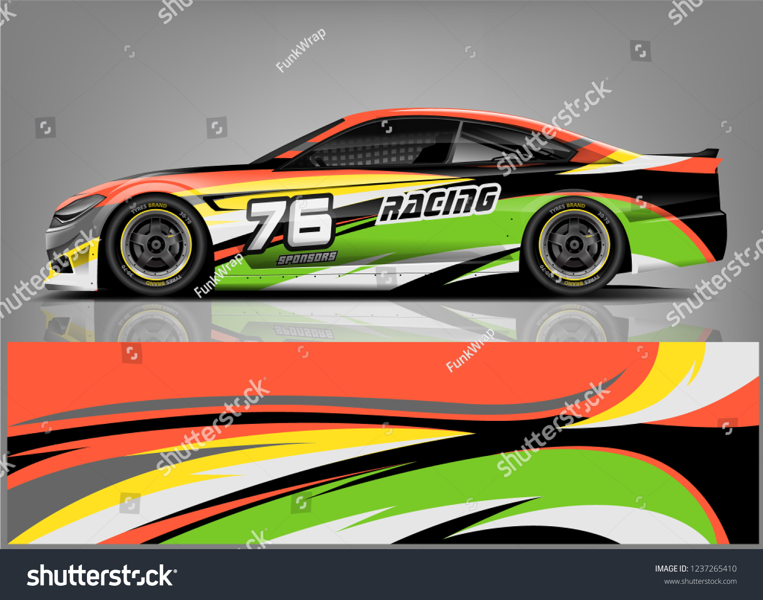Racing Car Wrap Livery Design