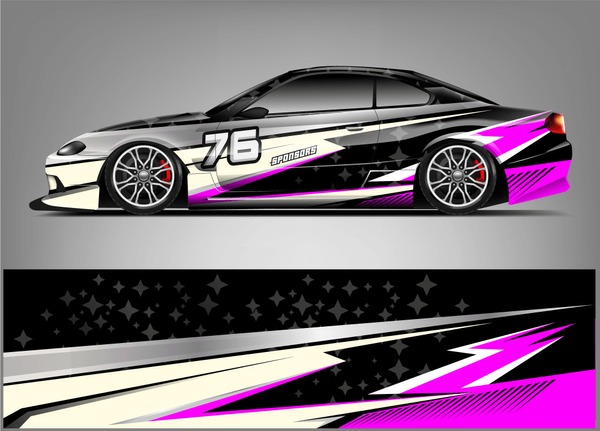 Racing Car Wrap Livery Design