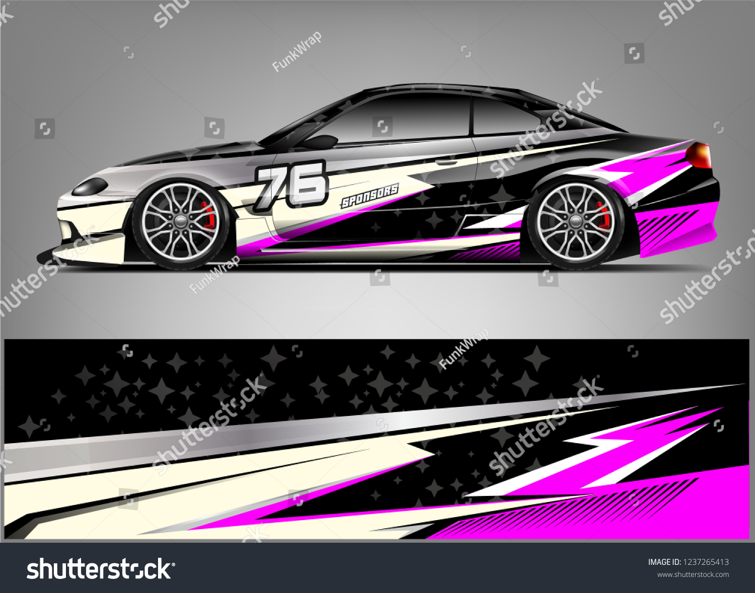 Racing Car Wrap Livery Design