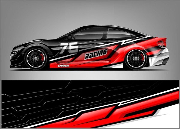 Racing Car Wrap Livery Design