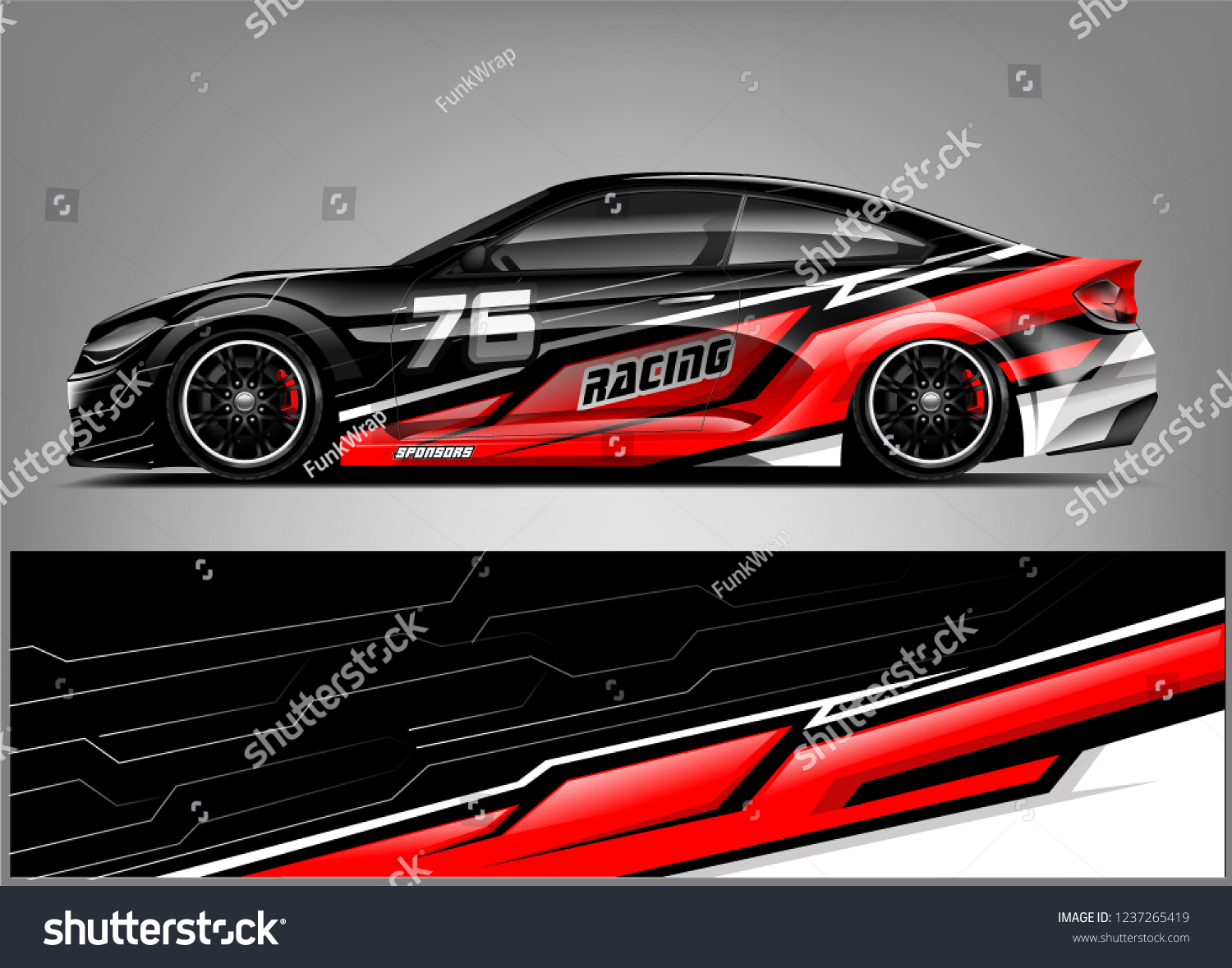 Racing Car Wrap Livery Design