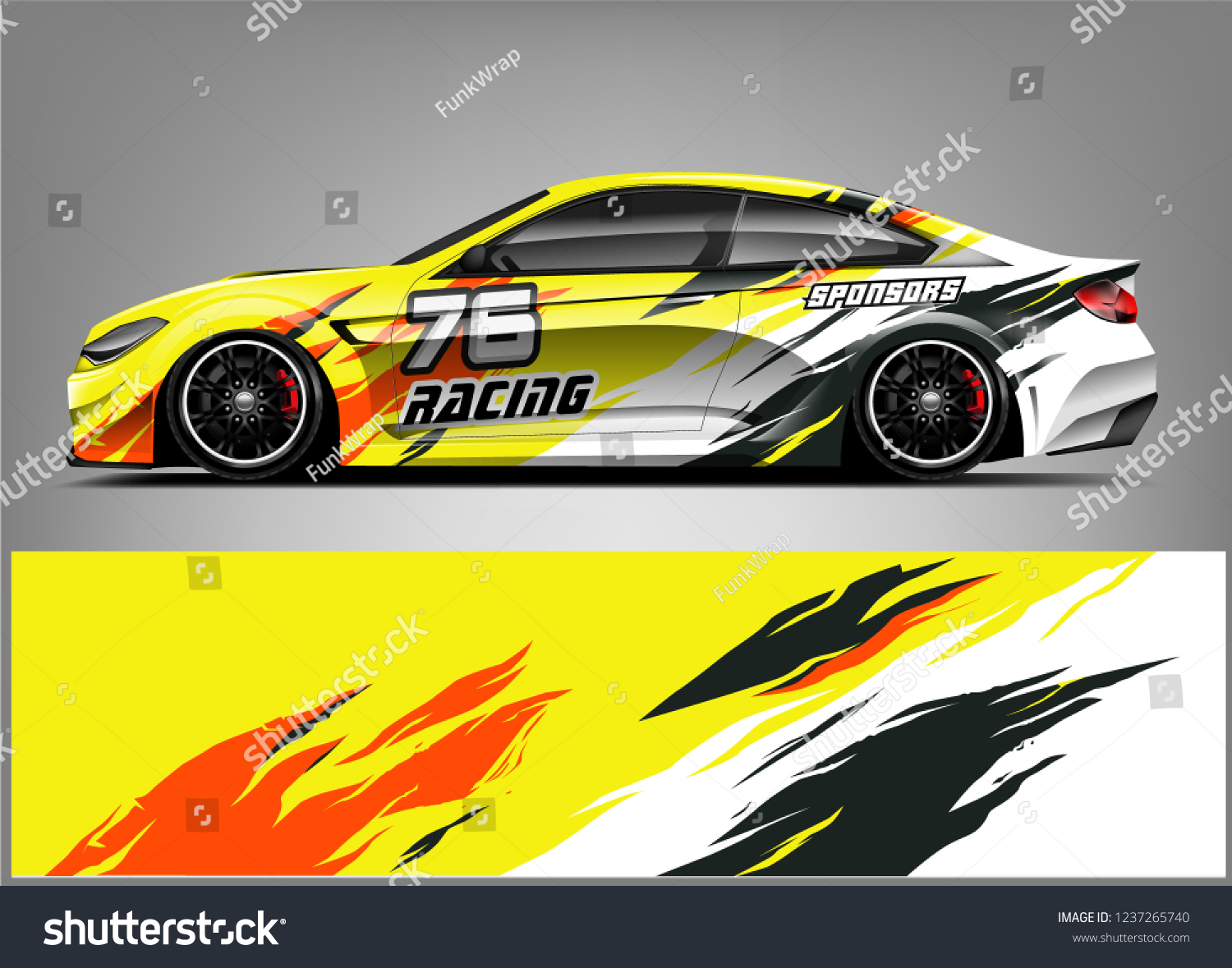 Racing Car Wrap Livery Design