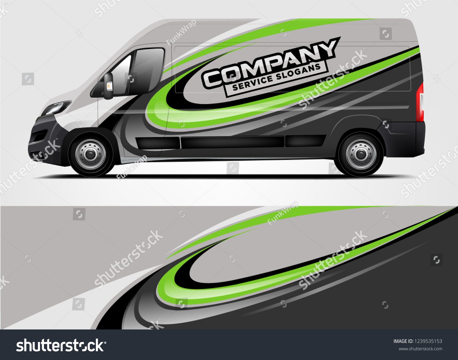Van Wrap design for company, decal, wrap, and sticker. vector eps10