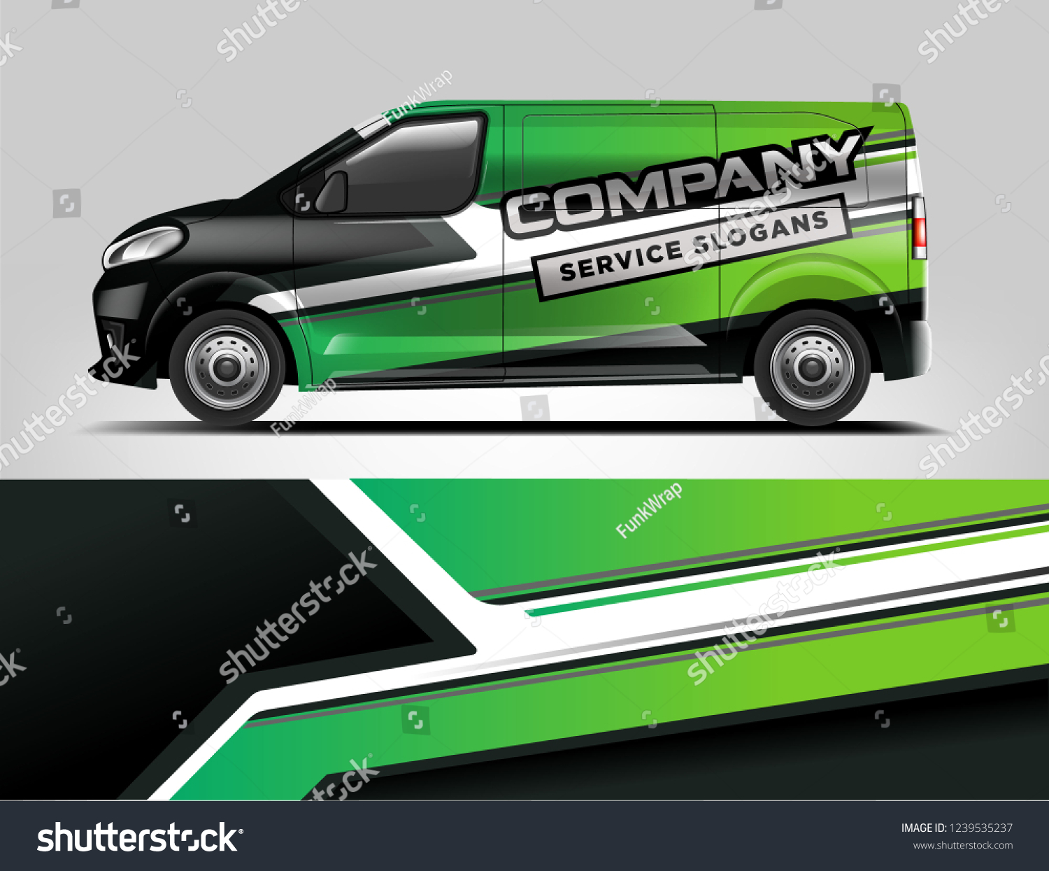 Van Wrap design for company, decal, wrap, and sticker. vector eps10