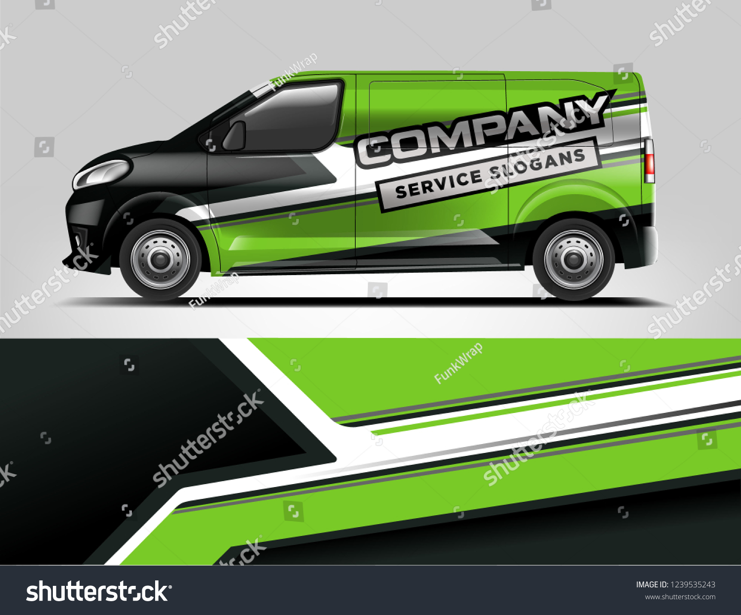 Van Wrap design for company, decal, wrap, and sticker. vector eps10