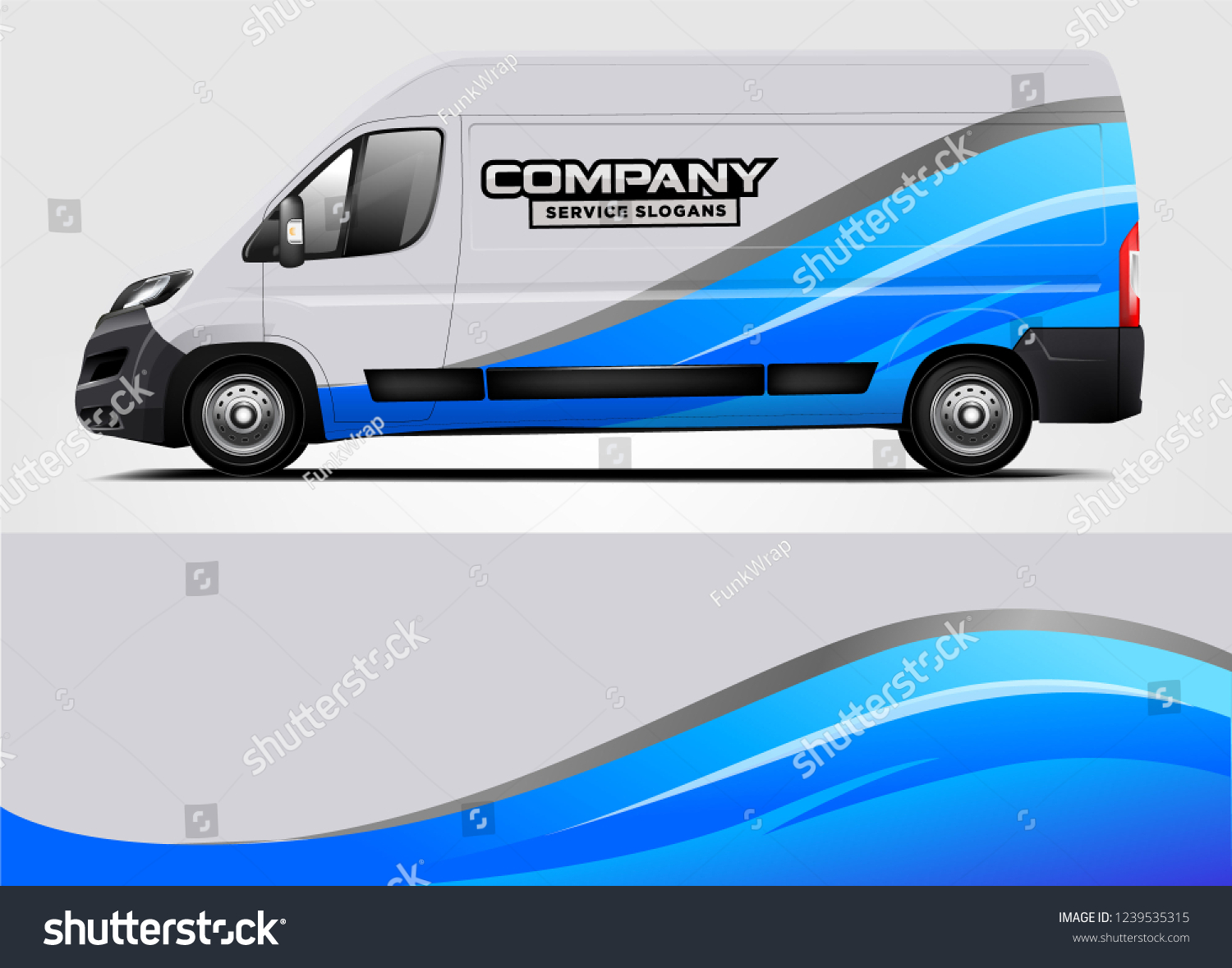 Van Wrap design for company, decal, wrap, and sticker. vector eps10