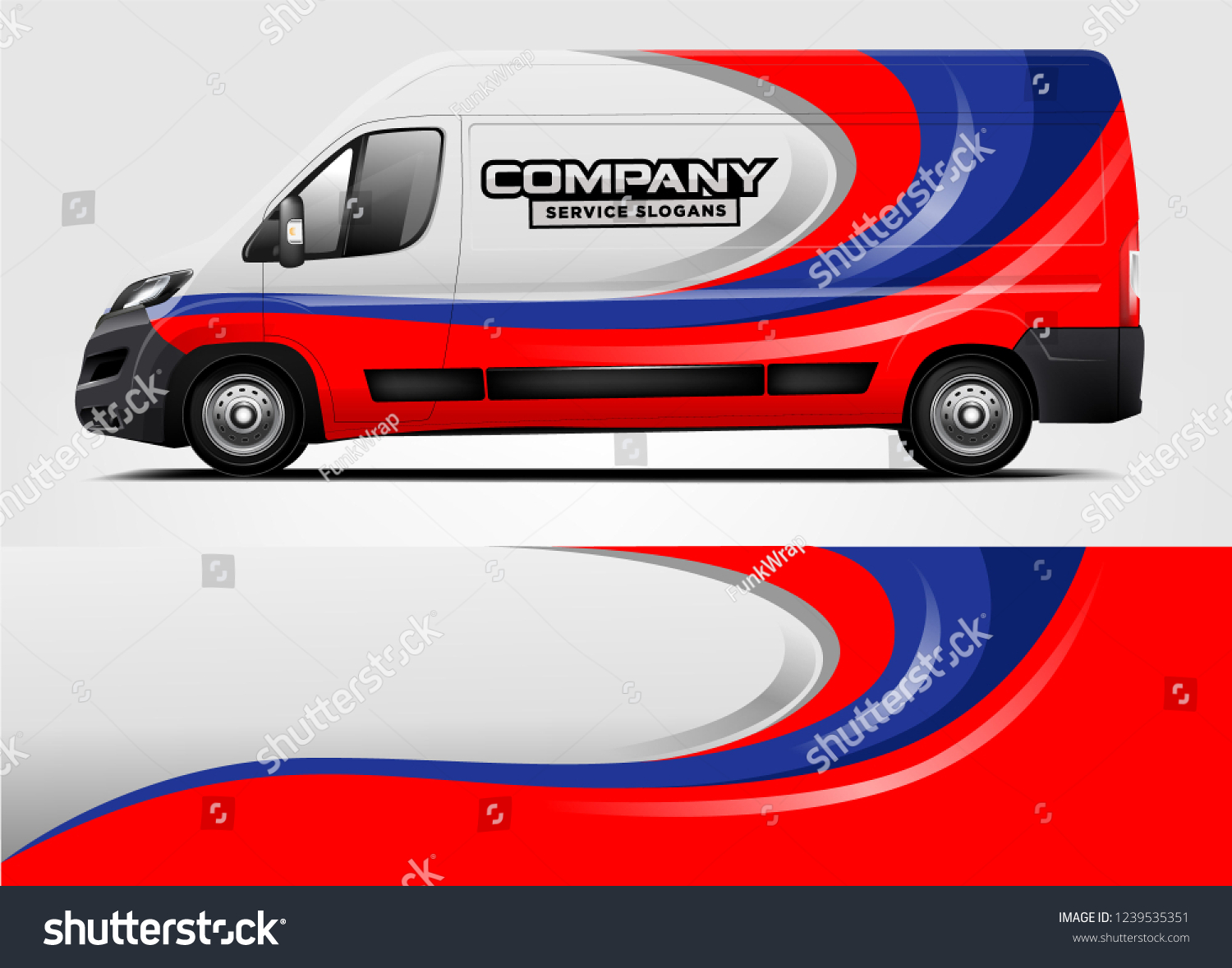 Van Wrap design for company, decal, wrap, and sticker. vector eps10