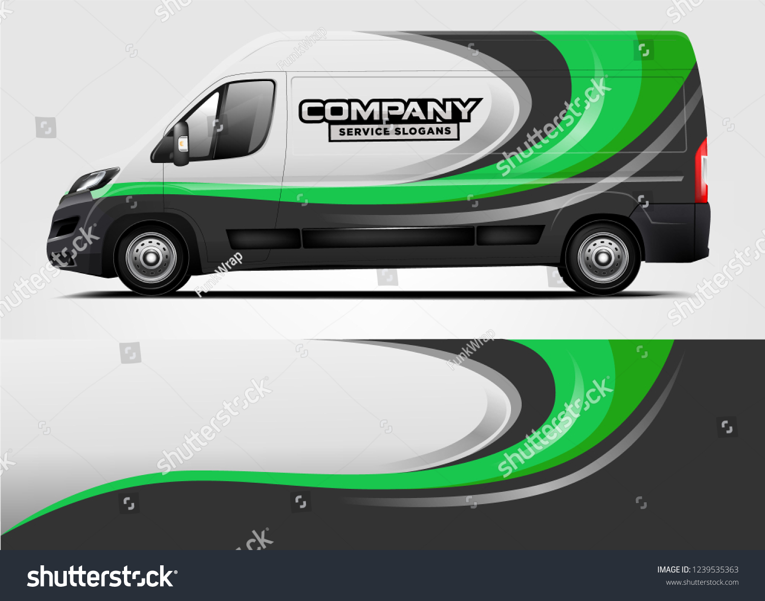 Van Wrap design for company, decal, wrap, and sticker. vector eps10