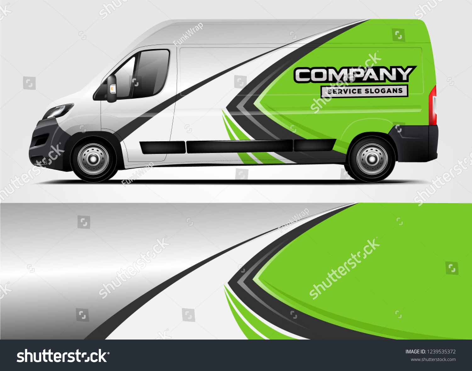 Van Wrap design for company, decal, wrap, and sticker. vector eps10