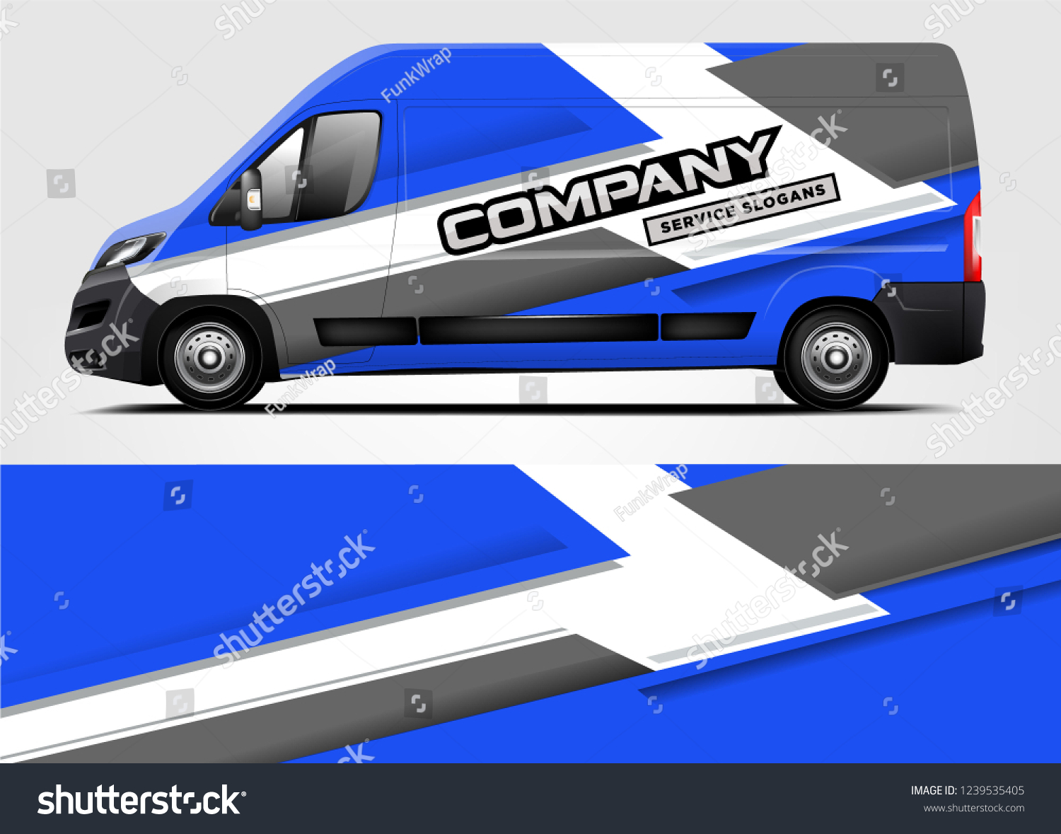 Van Wrap design for company, decal, wrap, and sticker. vector eps10