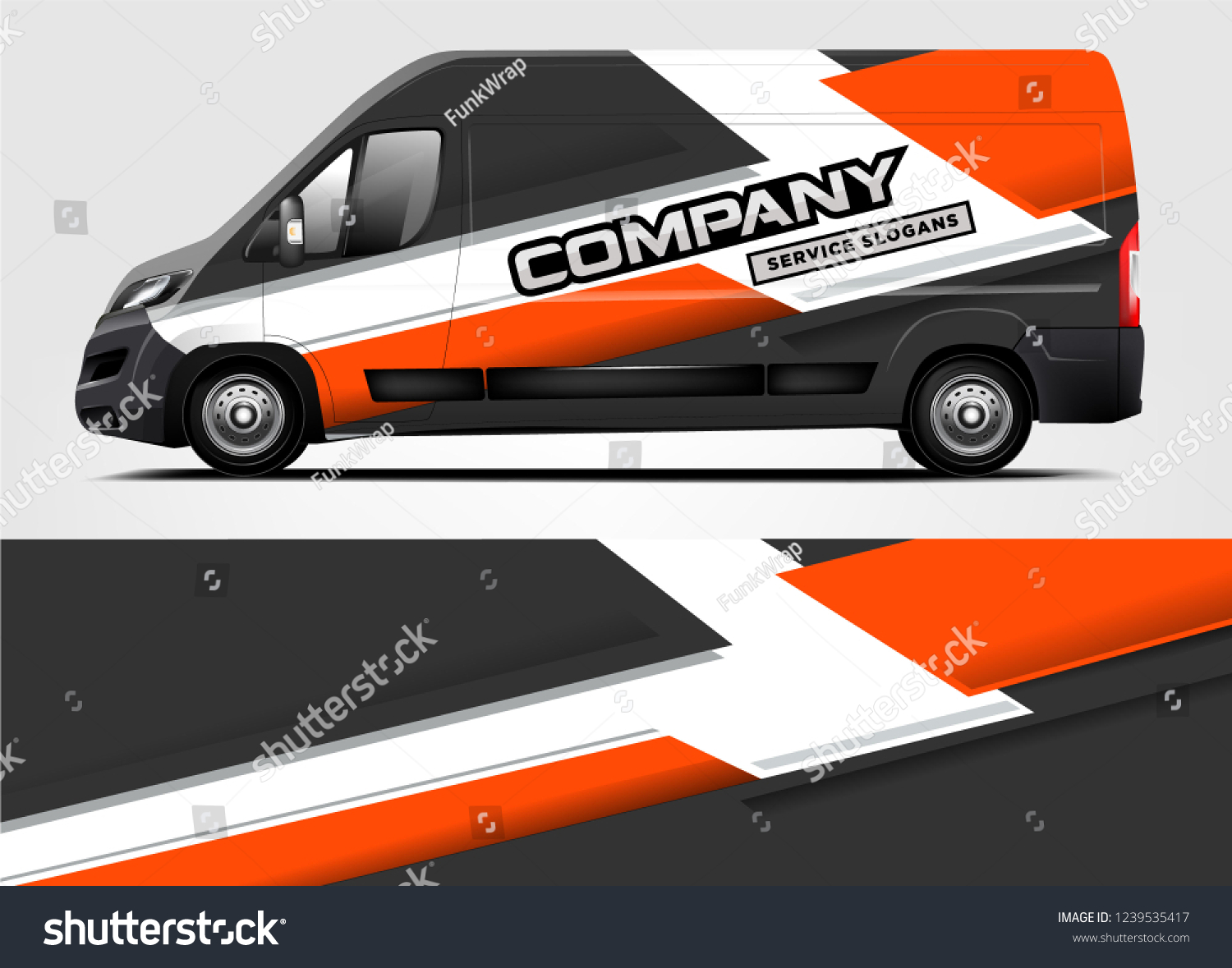 Van Wrap design for company, decal, wrap, and sticker. vector eps10