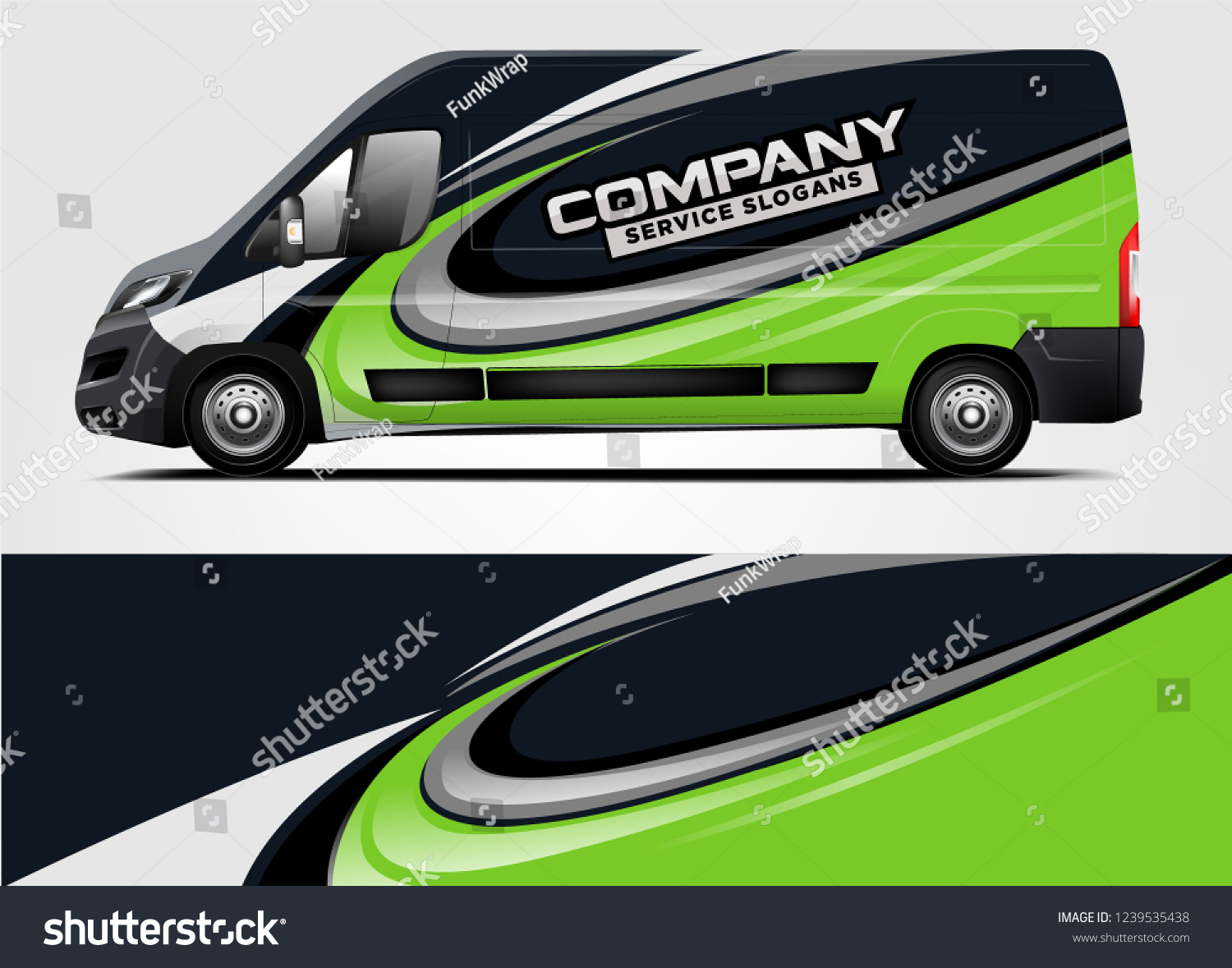Van Wrap design for company, decal, wrap, and sticker. vector eps10