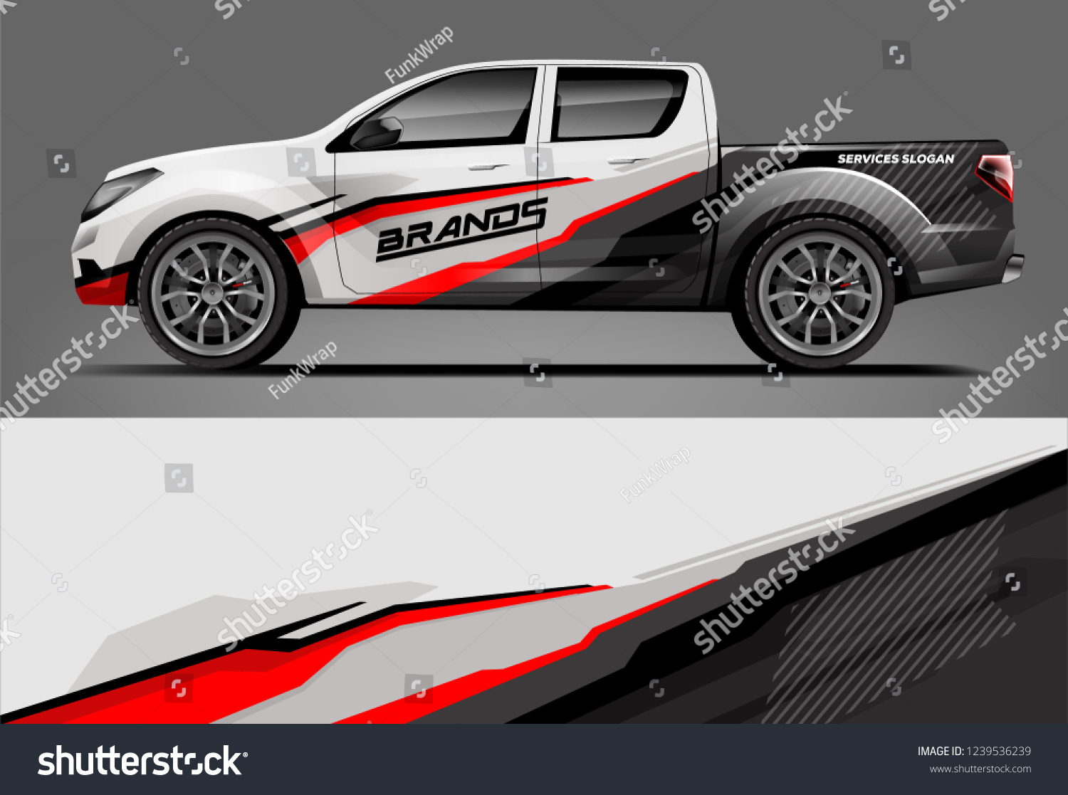 Truck Wrap design for company, decal, wrap, and sticker. vector eps10