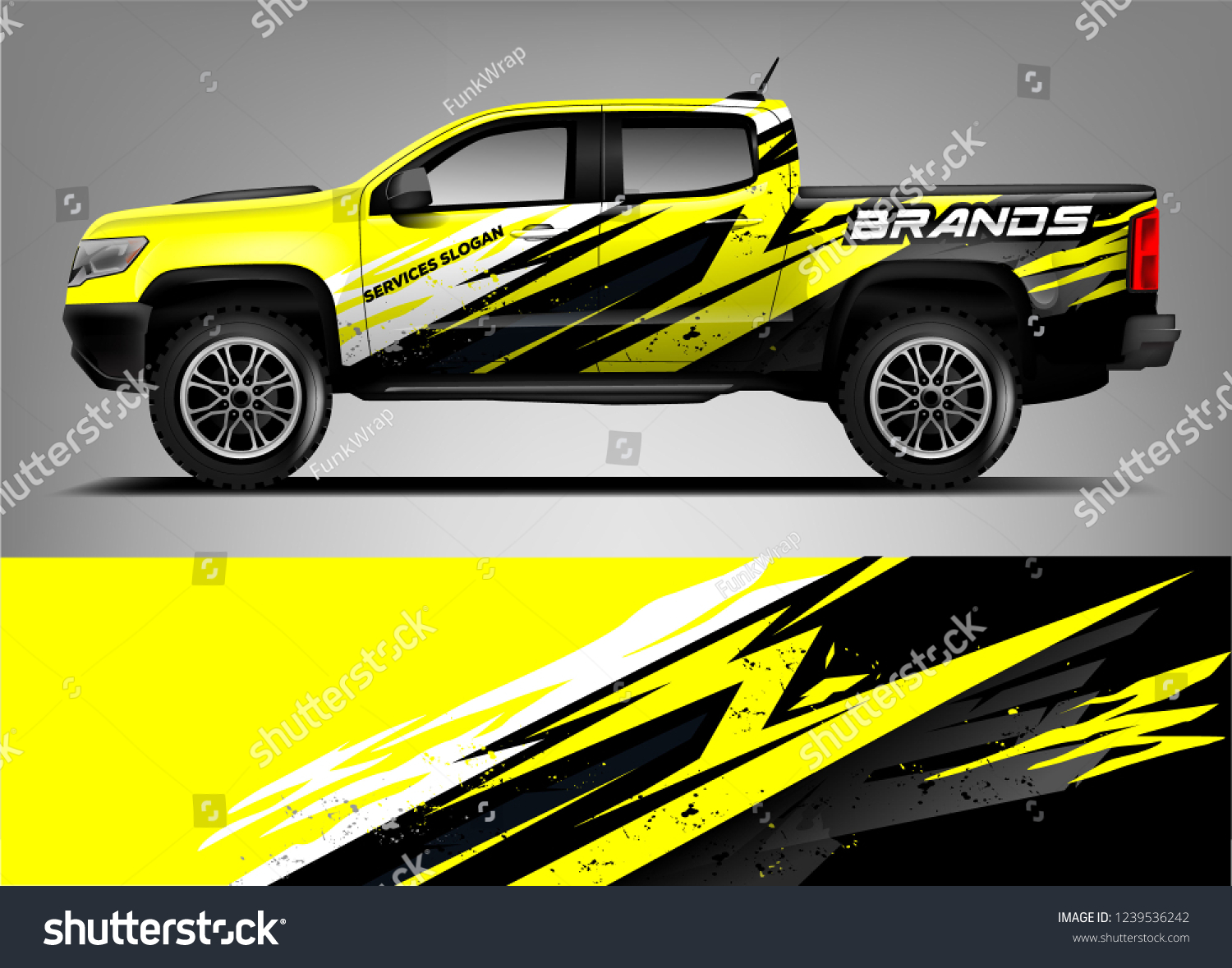 Truck Wrap design for company, decal, wrap, and sticker. vector eps10