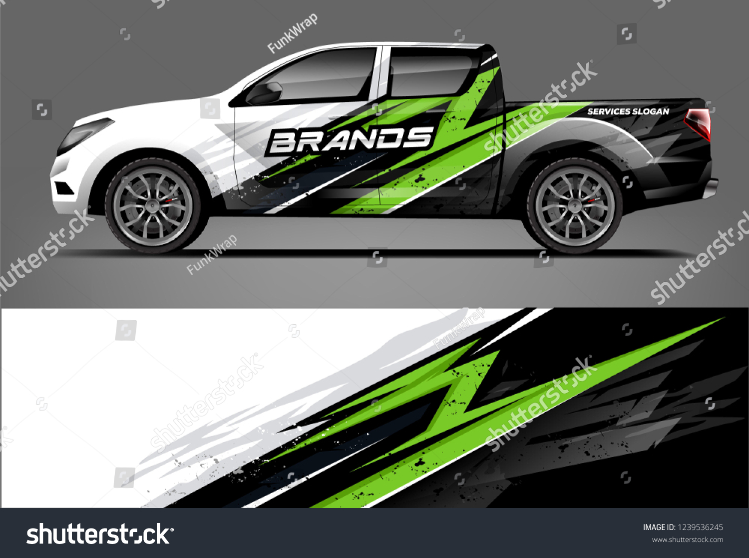 Truck Wrap design for company, decal, wrap, and sticker. vector eps10