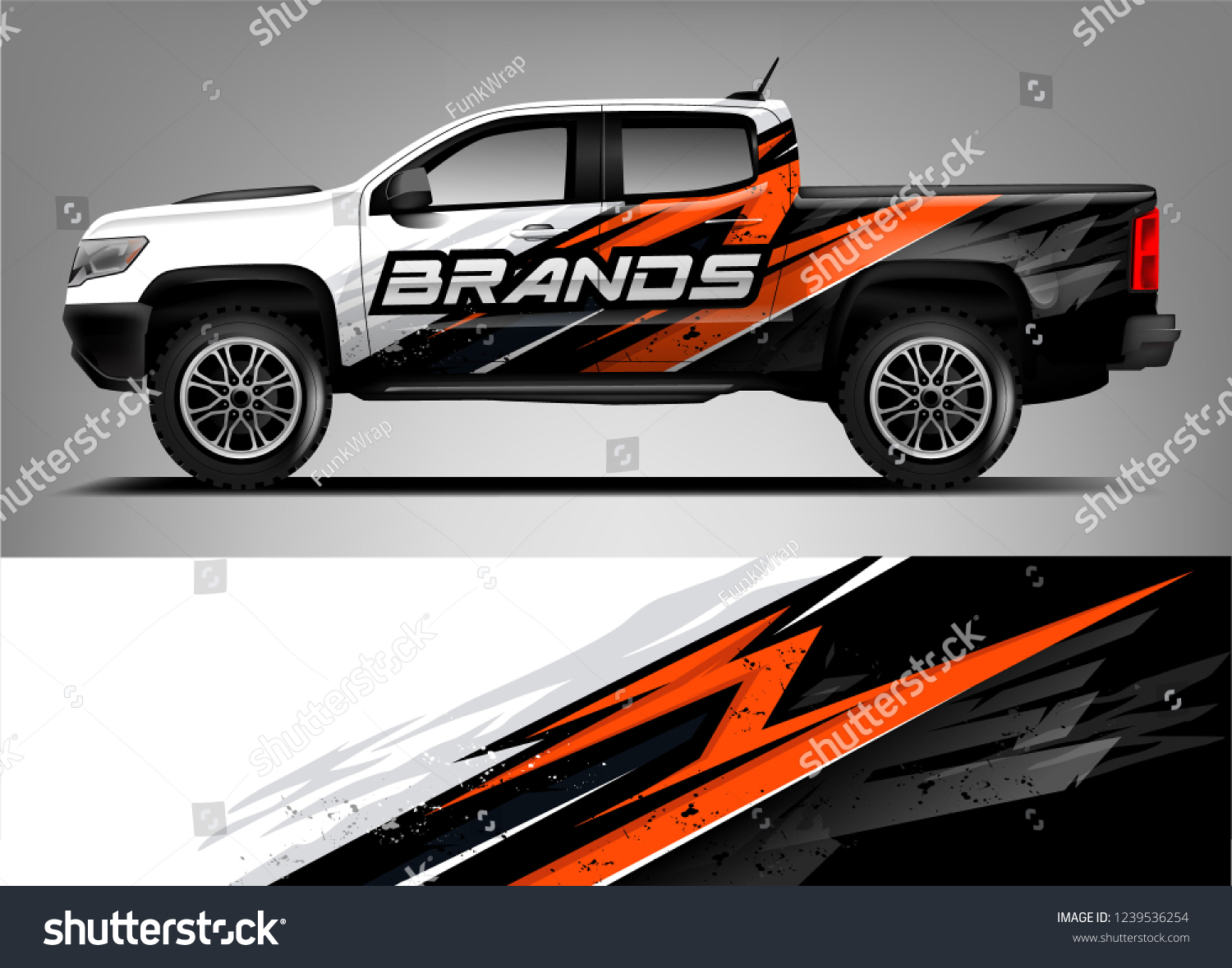 Truck Wrap design for company, decal, wrap, and sticker. vector eps10