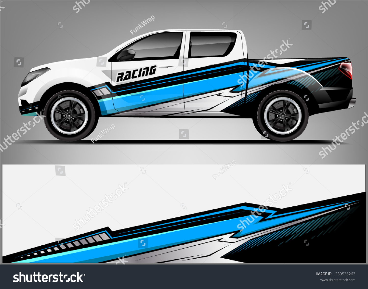 Truck Wrap design for company, decal, wrap, and sticker. vector eps10