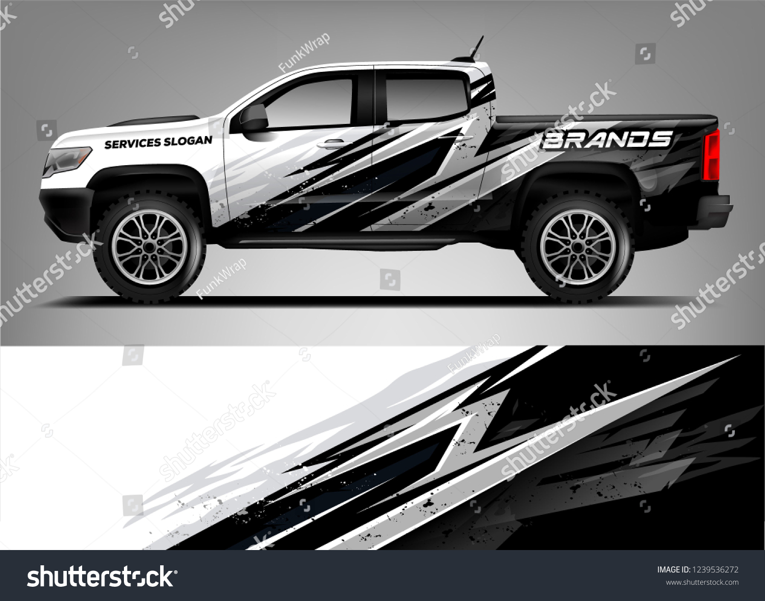 Truck Wrap design for company, decal, wrap, and sticker. vector eps10