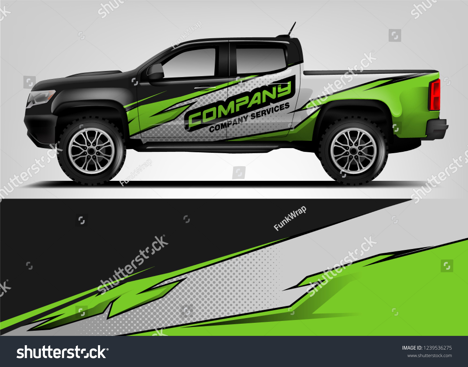 Truck Wrap design for company, decal, wrap, and sticker. vector eps10