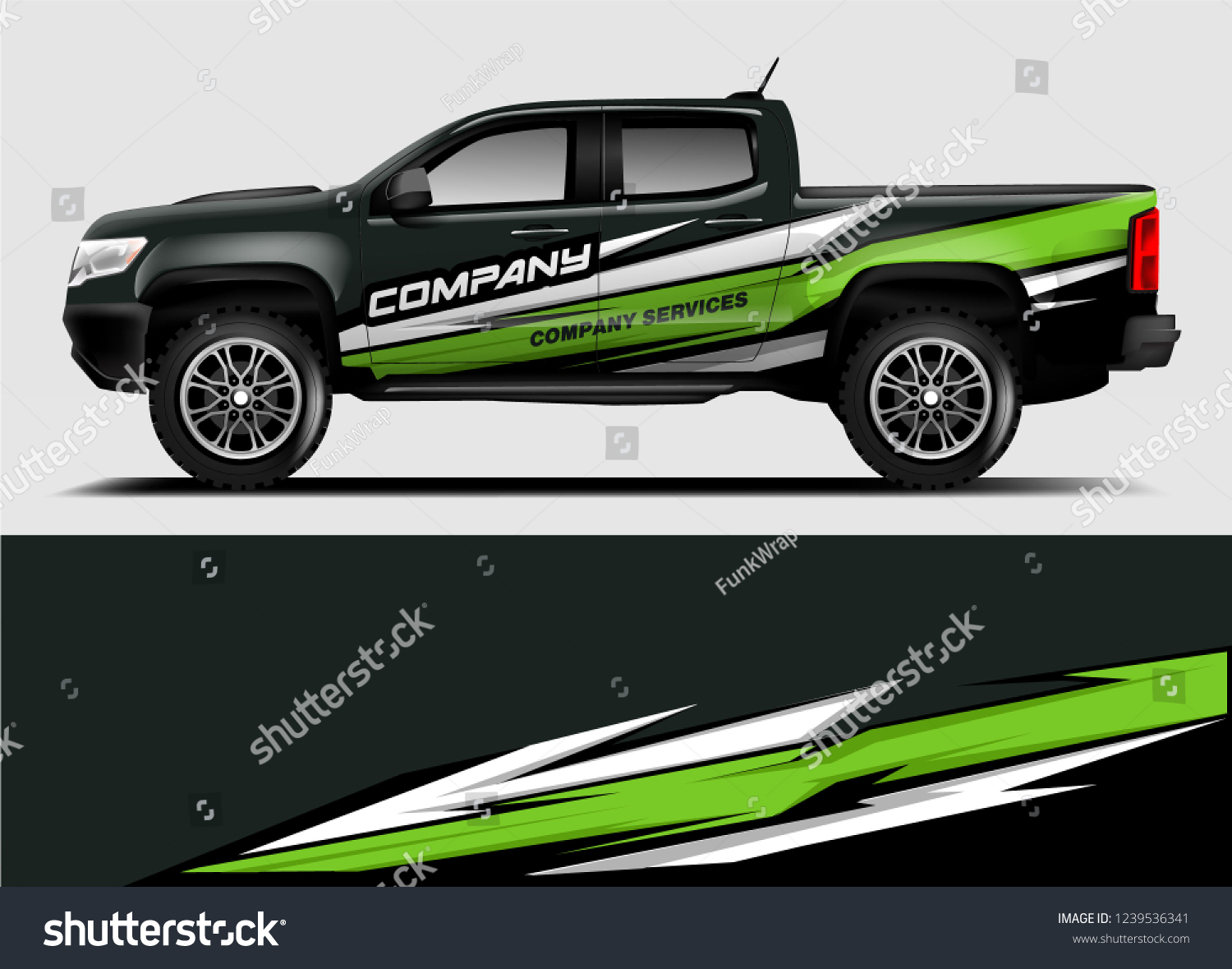 Truck Wrap design for company, decal, wrap, and sticker. vector eps10
