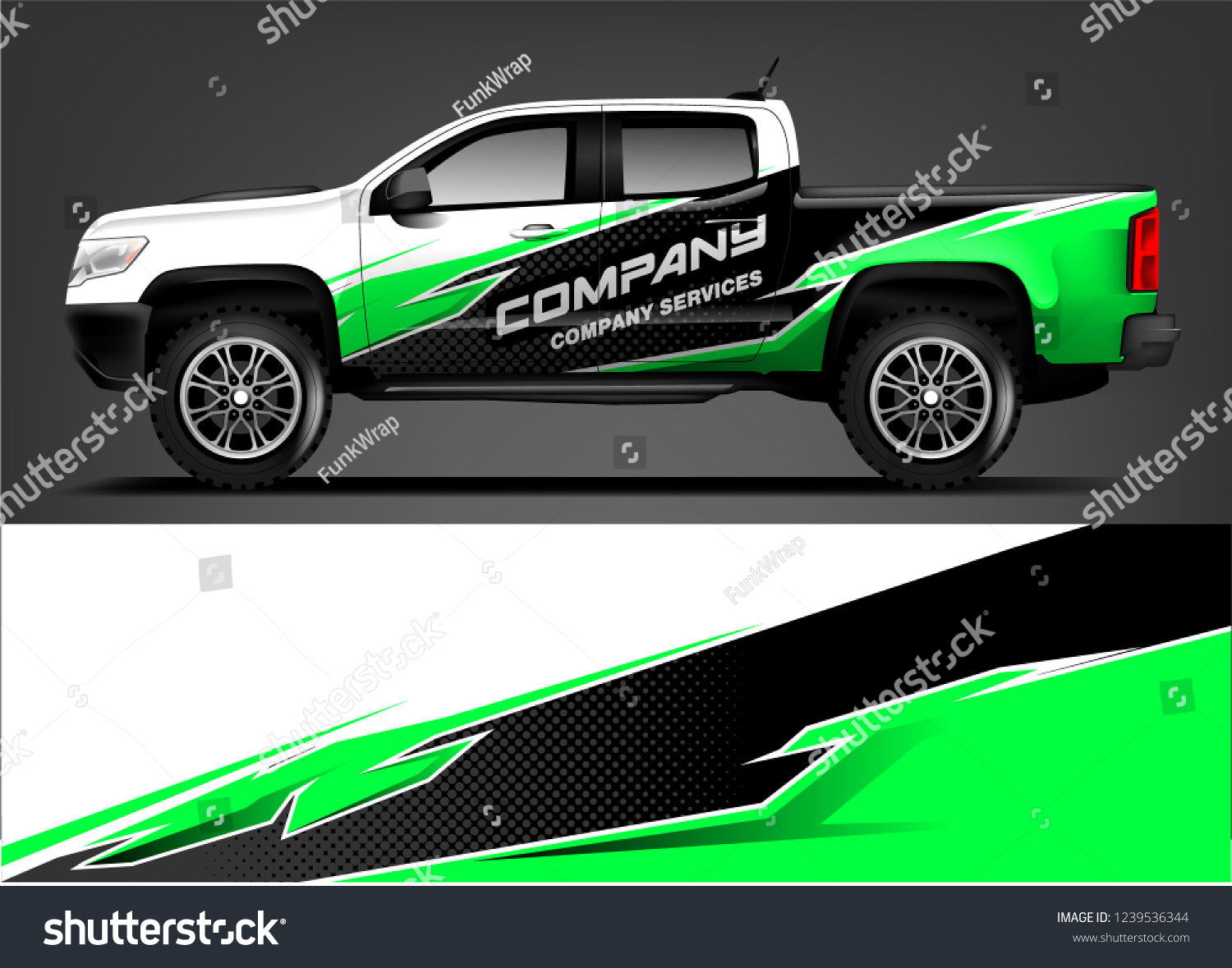 Truck Wrap design for company, decal, wrap, and sticker. vector eps10
