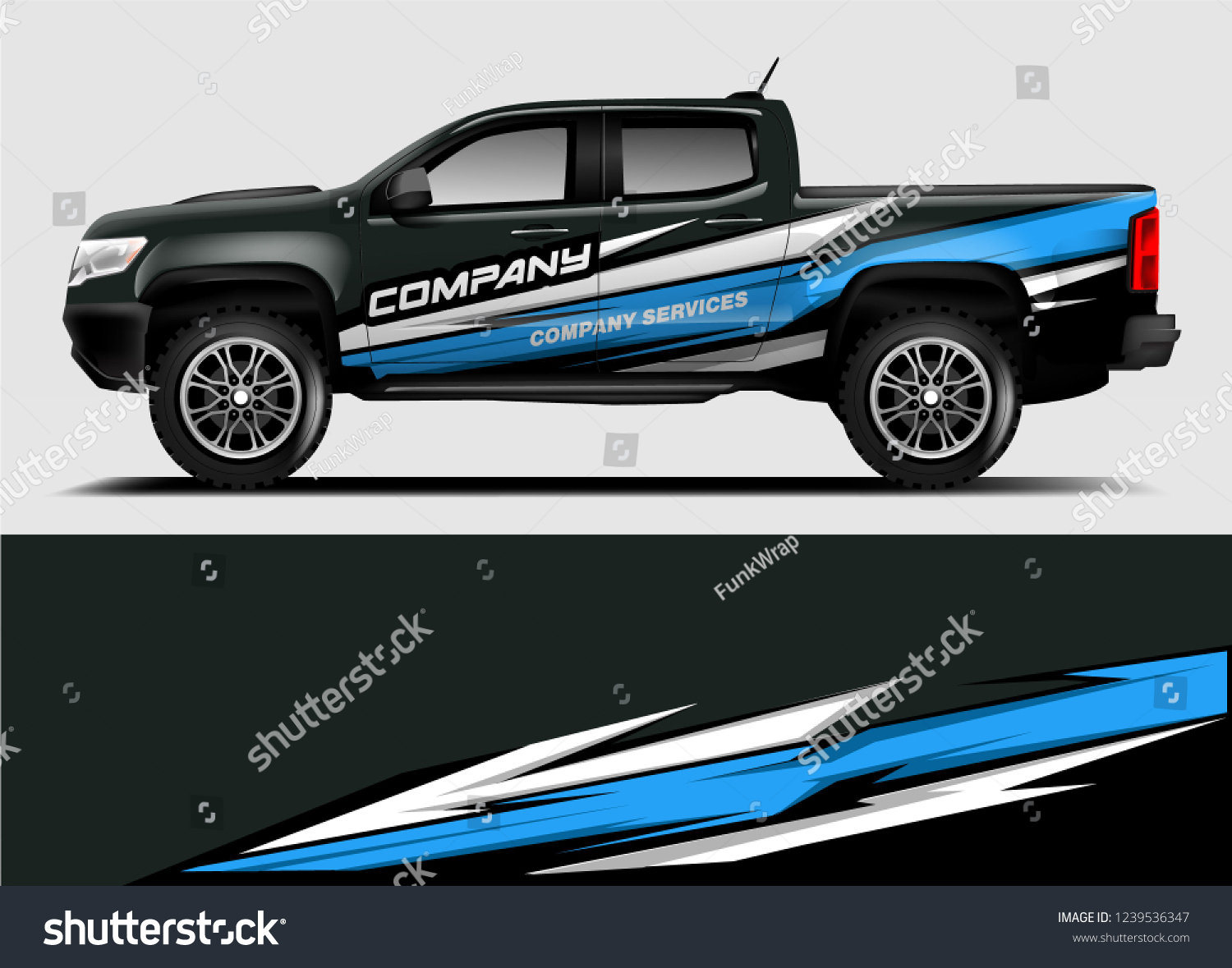 Truck Wrap design for company, decal, wrap, and sticker. vector eps10