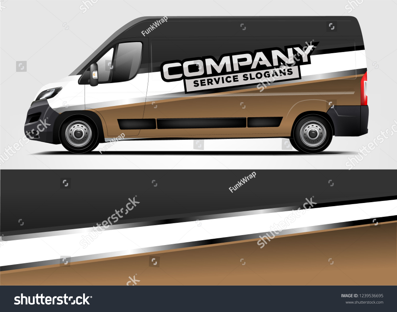 Van Wrap design for company, decal, wrap, and sticker. vector eps10