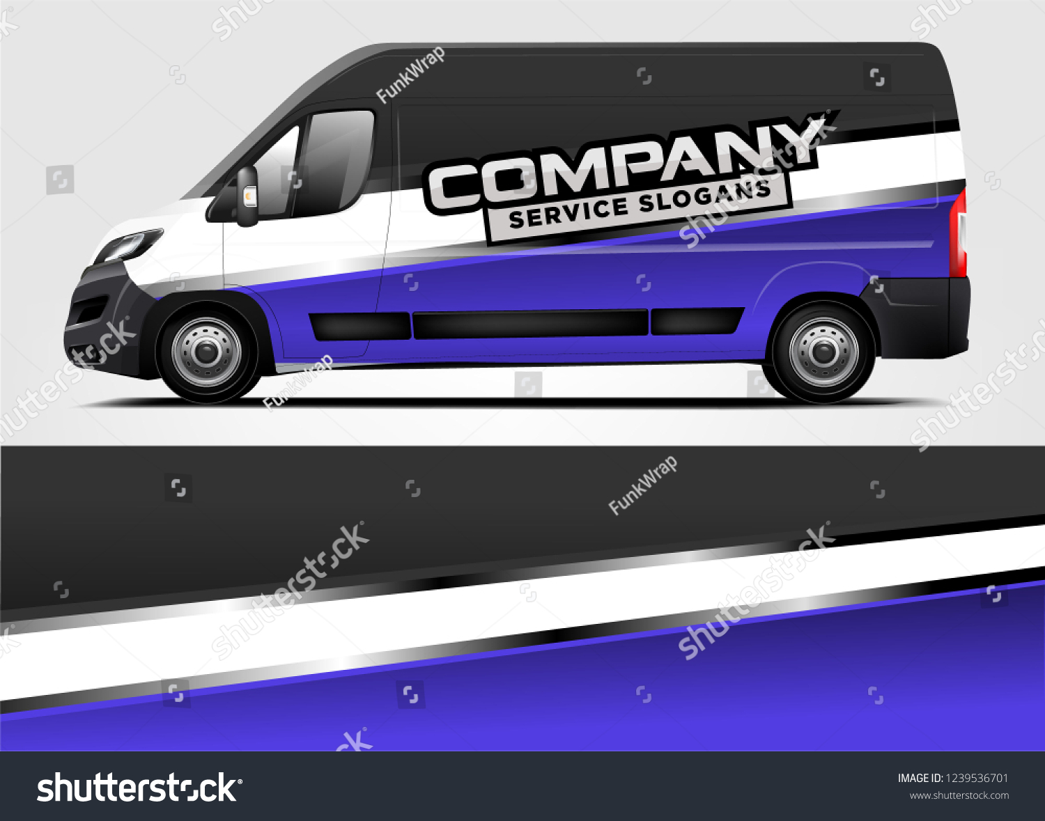 Van Wrap design for company, decal, wrap, and sticker. vector eps10