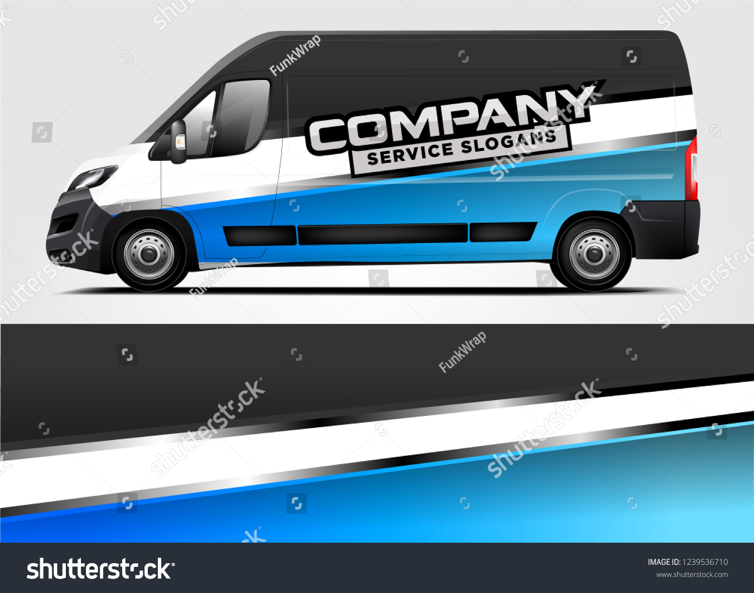 Van Wrap design for company, decal, wrap, and sticker. vector eps10