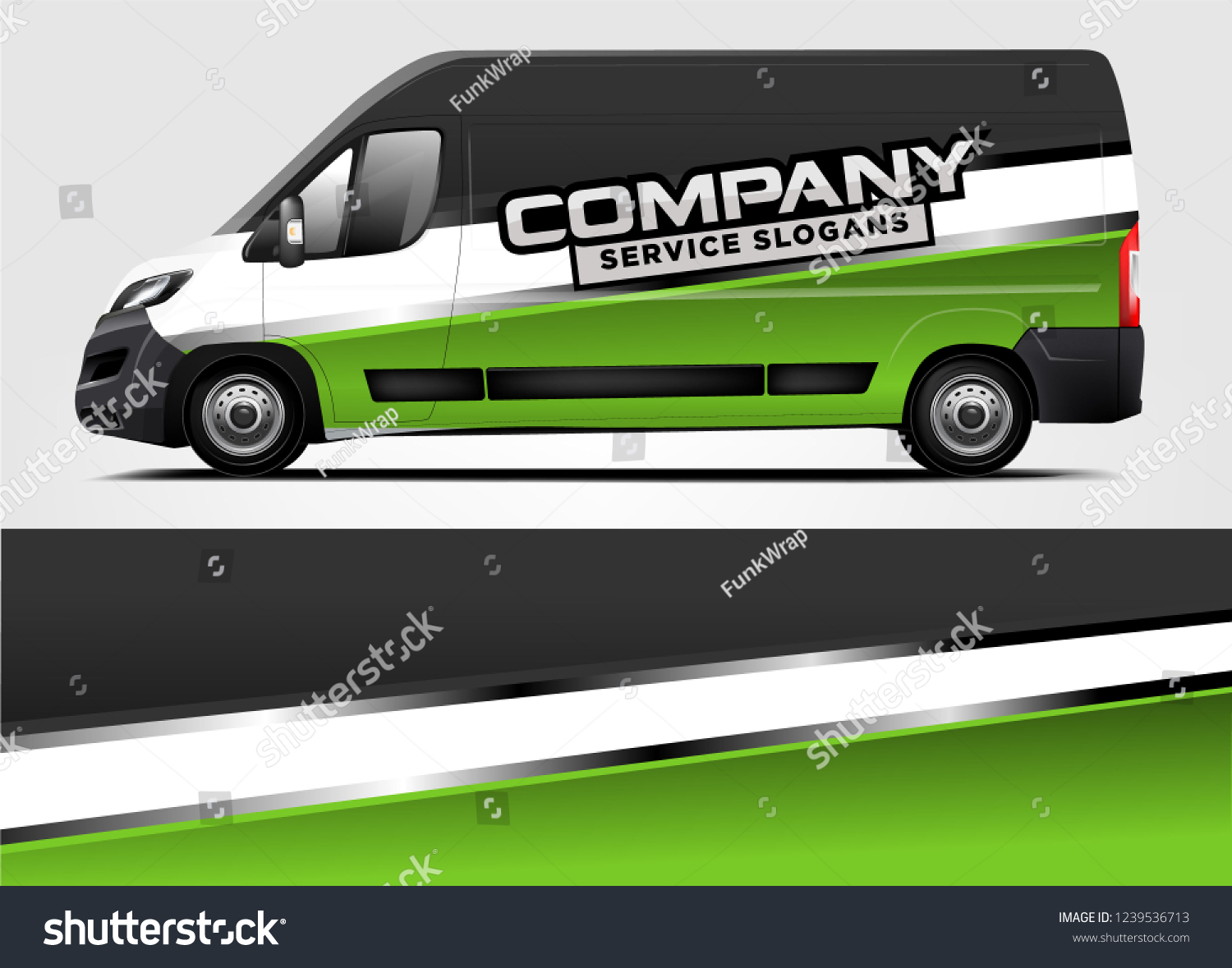 Van Wrap design for company, decal, wrap, and sticker. vector eps10