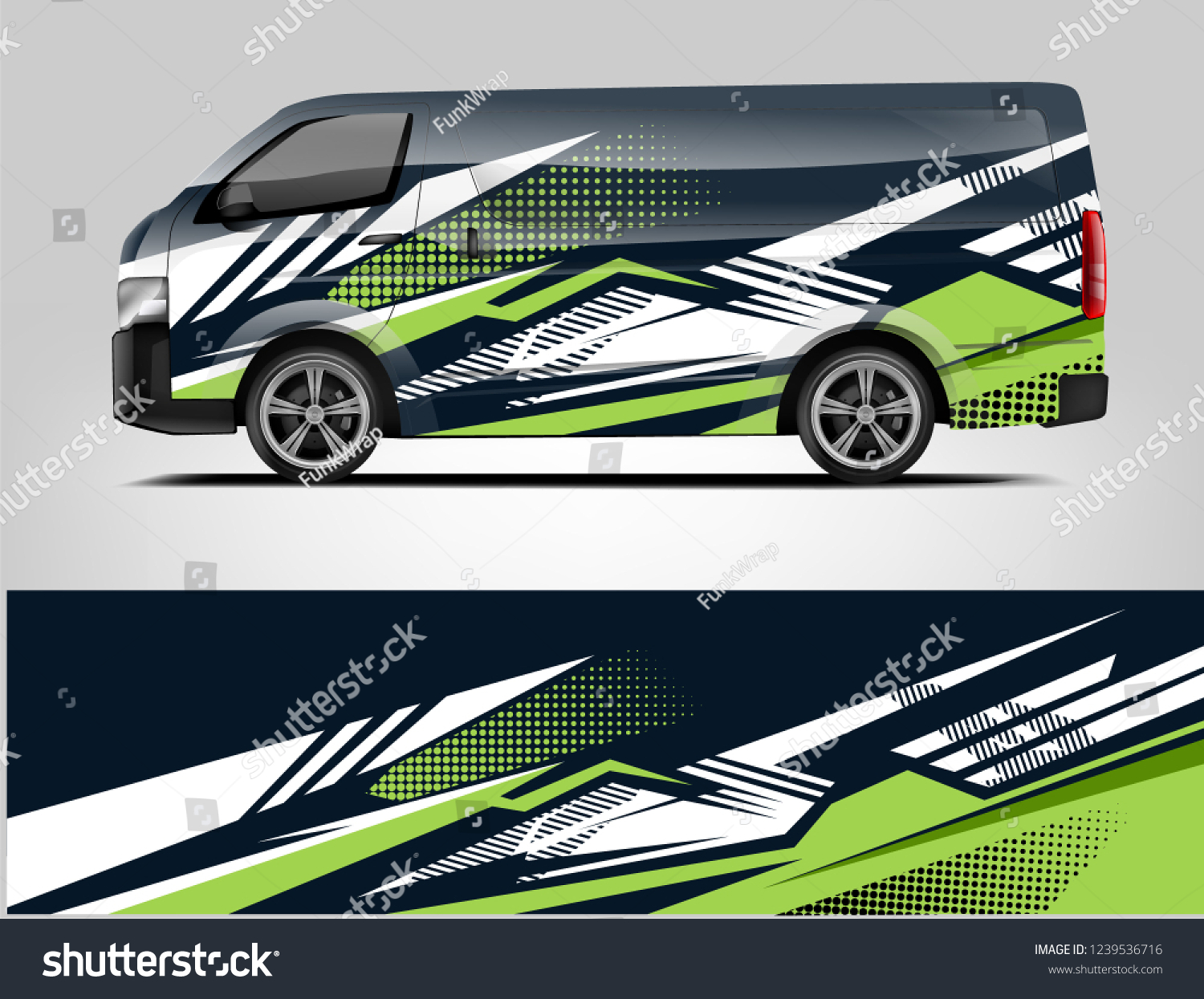 Van Wrap design for company, decal, wrap, and sticker. vector eps10