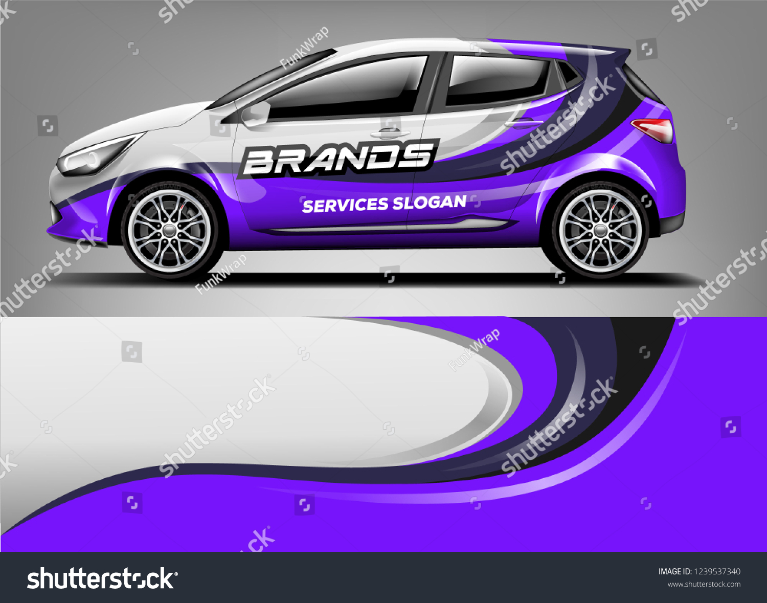 Car Wrap design for company, decal, wrap, and sticker. vector eps10
