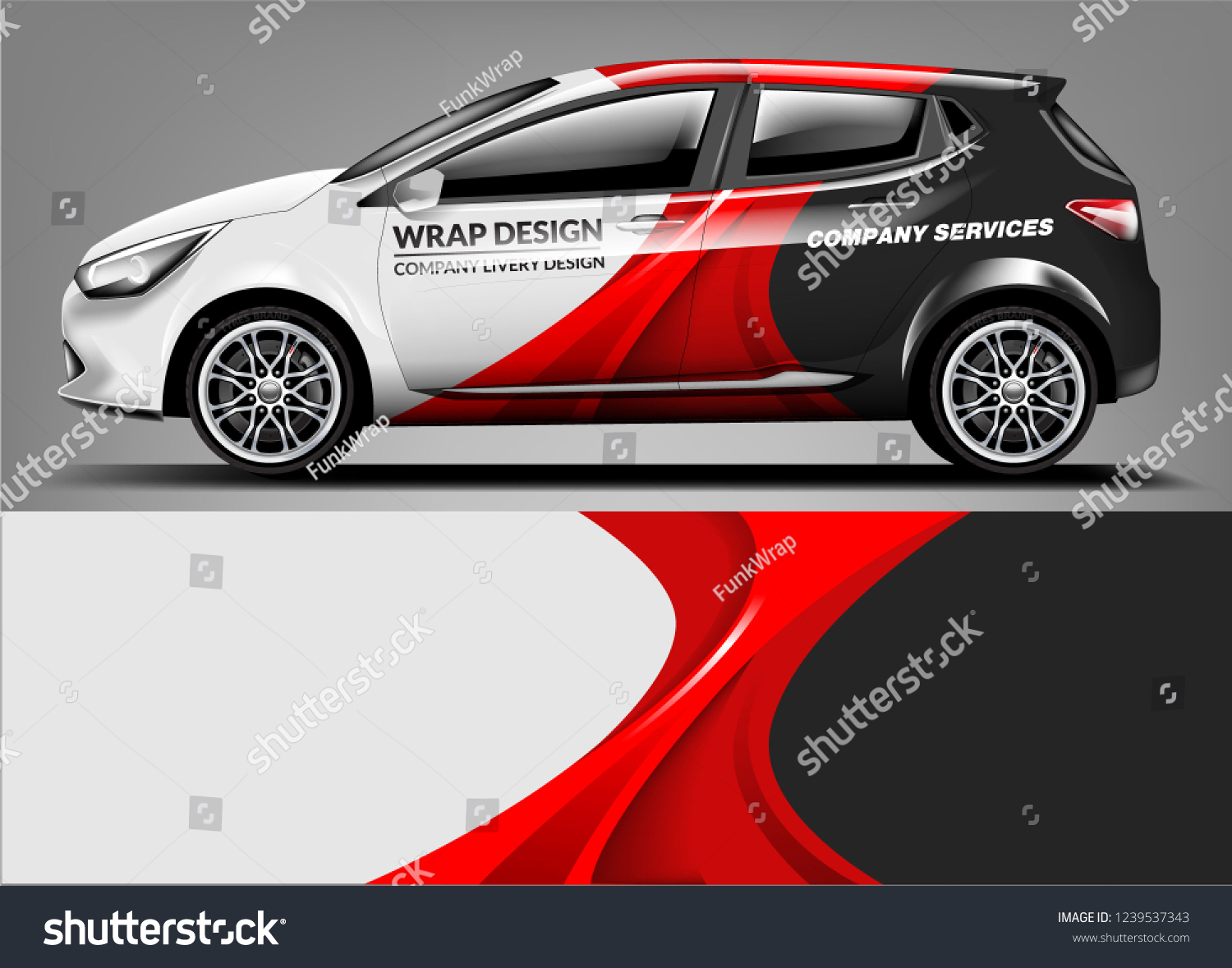 Car Wrap design for company, decal, wrap, and sticker. vector eps10