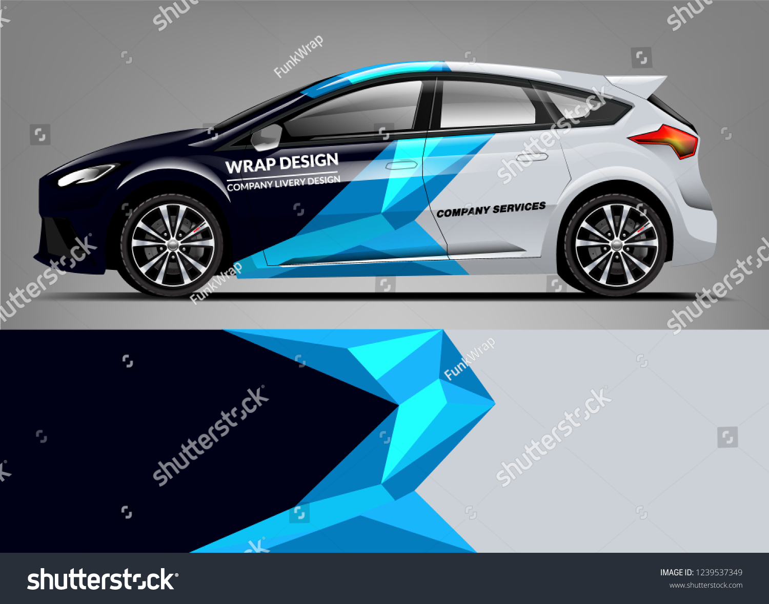 Car Wrap design for company, decal, wrap, and sticker. vector eps10