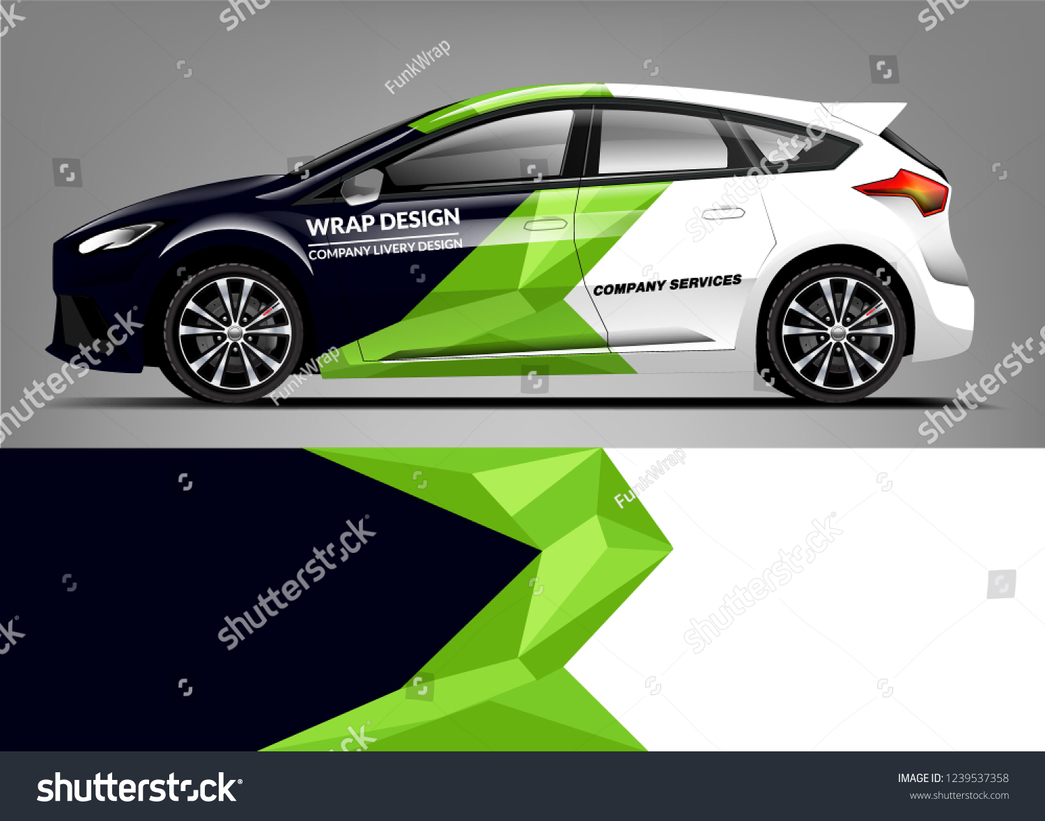 Car Wrap design for company, decal, wrap, and sticker. vector eps10