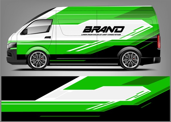 Company car wrap. wrap design for company car and services.