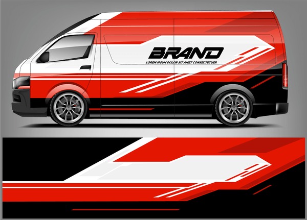 Company car wrap. wrap design for company car and services.