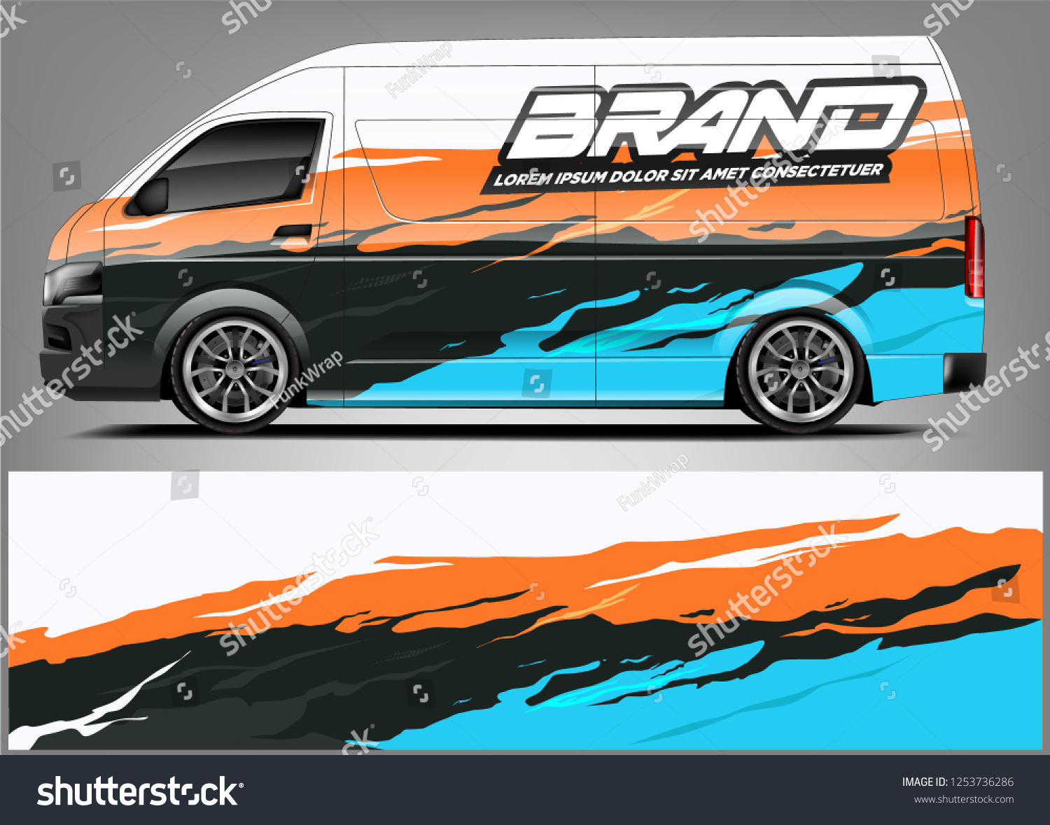 Company car wrap. wrap design for company car and services.