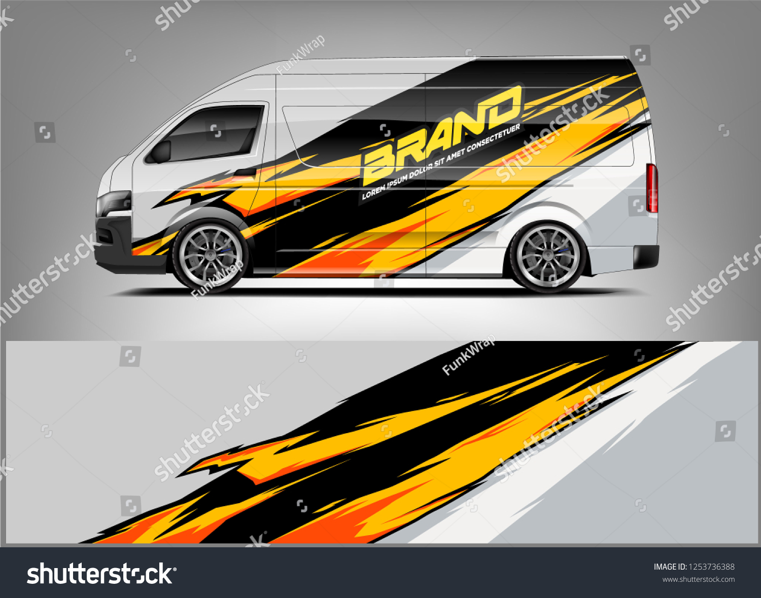 Company car wrap. wrap design for company car and services.