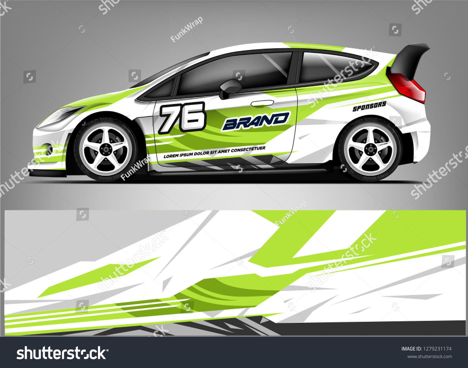 Racing Car Wrap design. Custom racing wrap design. ready print sticker decal vinyl