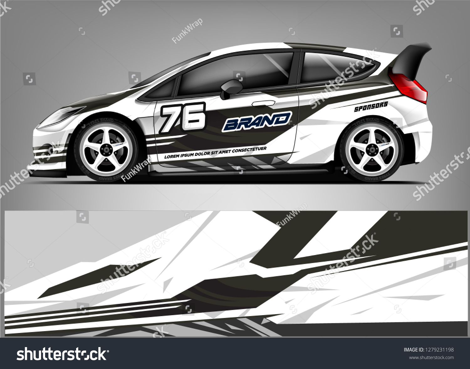 Racing Car Wrap design. Custom racing wrap design. ready print sticker decal vinyl