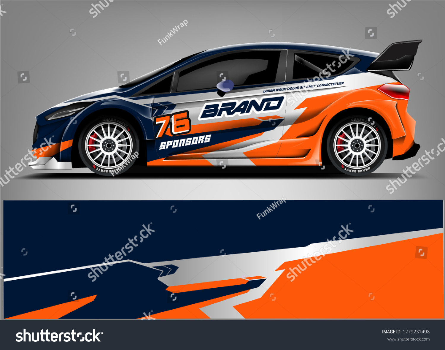 Racing Car wrap design. Racing sticker background. abstract racing line. ready print vector eps format.