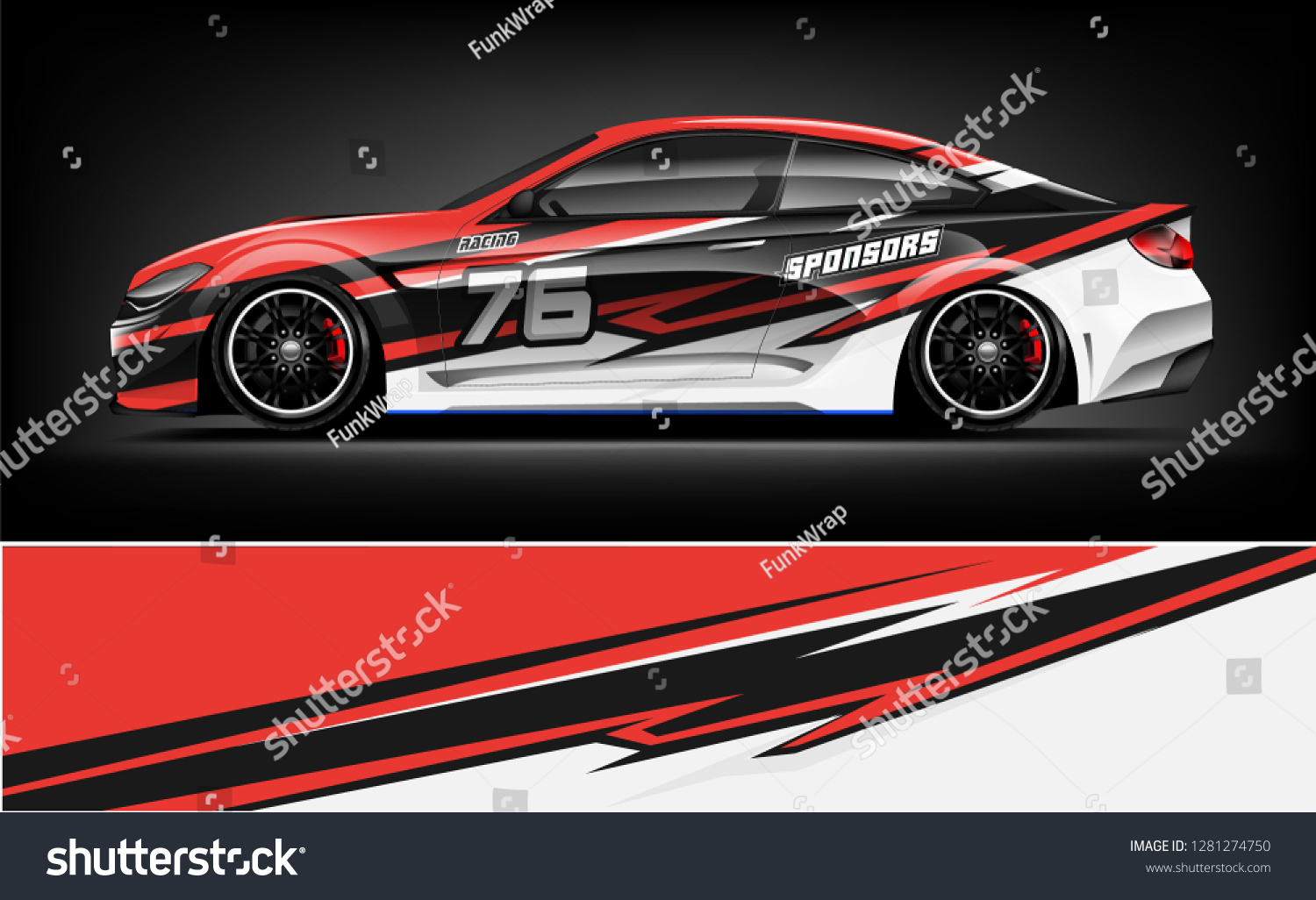 Rally car wrap vector designs. abstract livery for vehicle vinyl branding background
