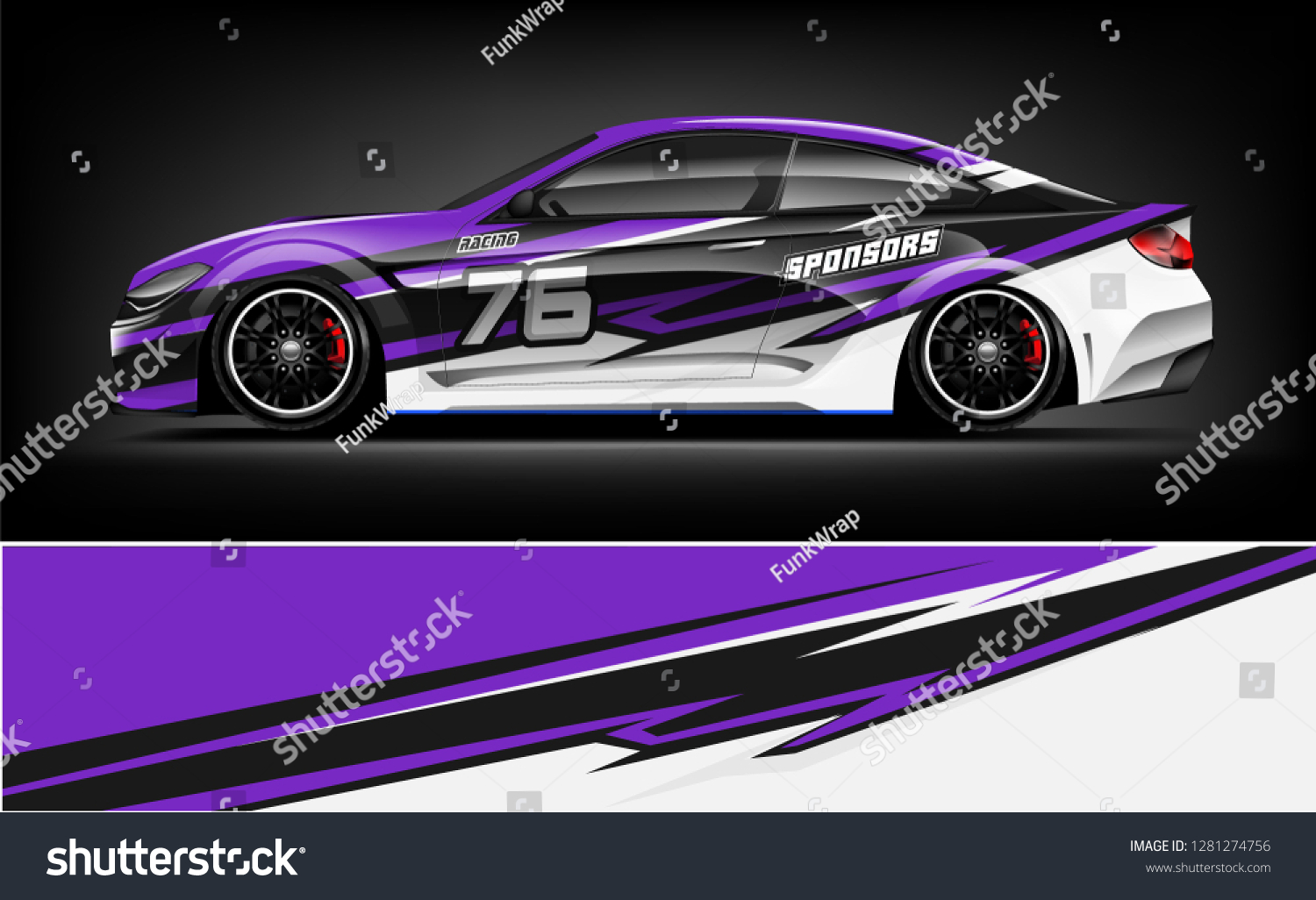 Rally car wrap vector designs. abstract livery for vehicle vinyl branding background