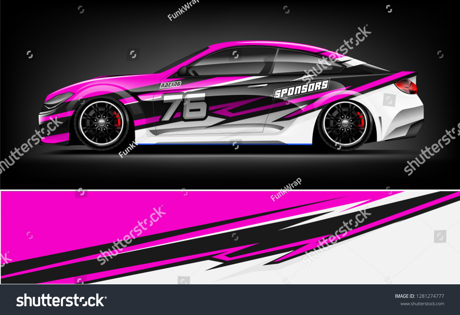 Rally car wrap vector designs. abstract livery for vehicle vinyl branding background
