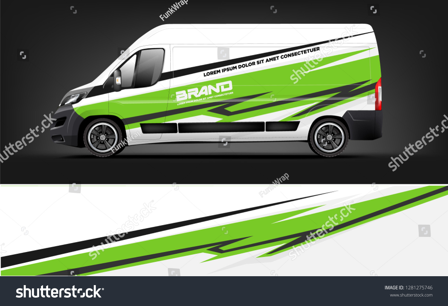 Van wrap design, truck and car wrap vector, Graphic abstract stripe designs for wrap branding vehicle
