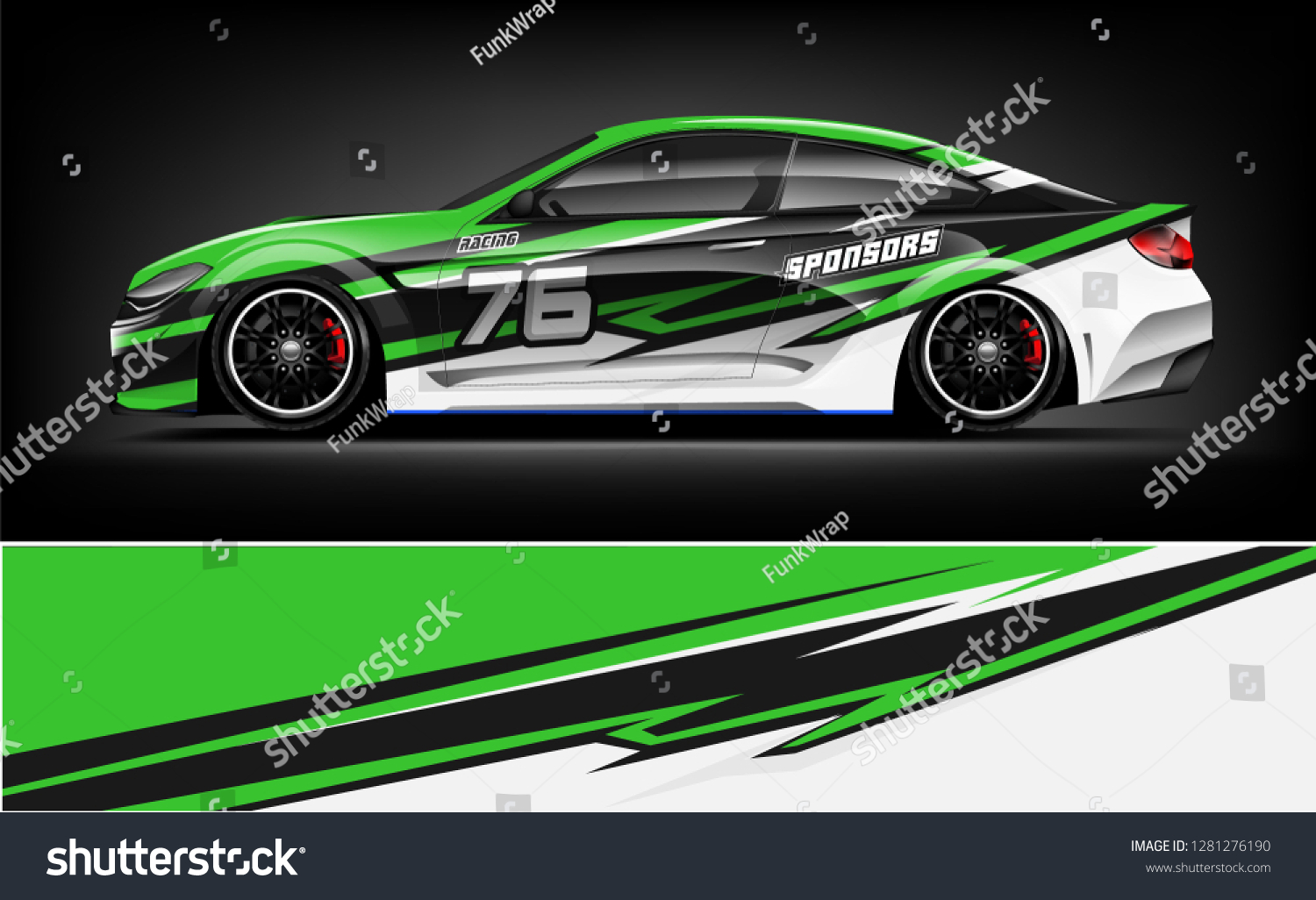 Car wrap graphic racing abstract background for wrap and vinyl sticker