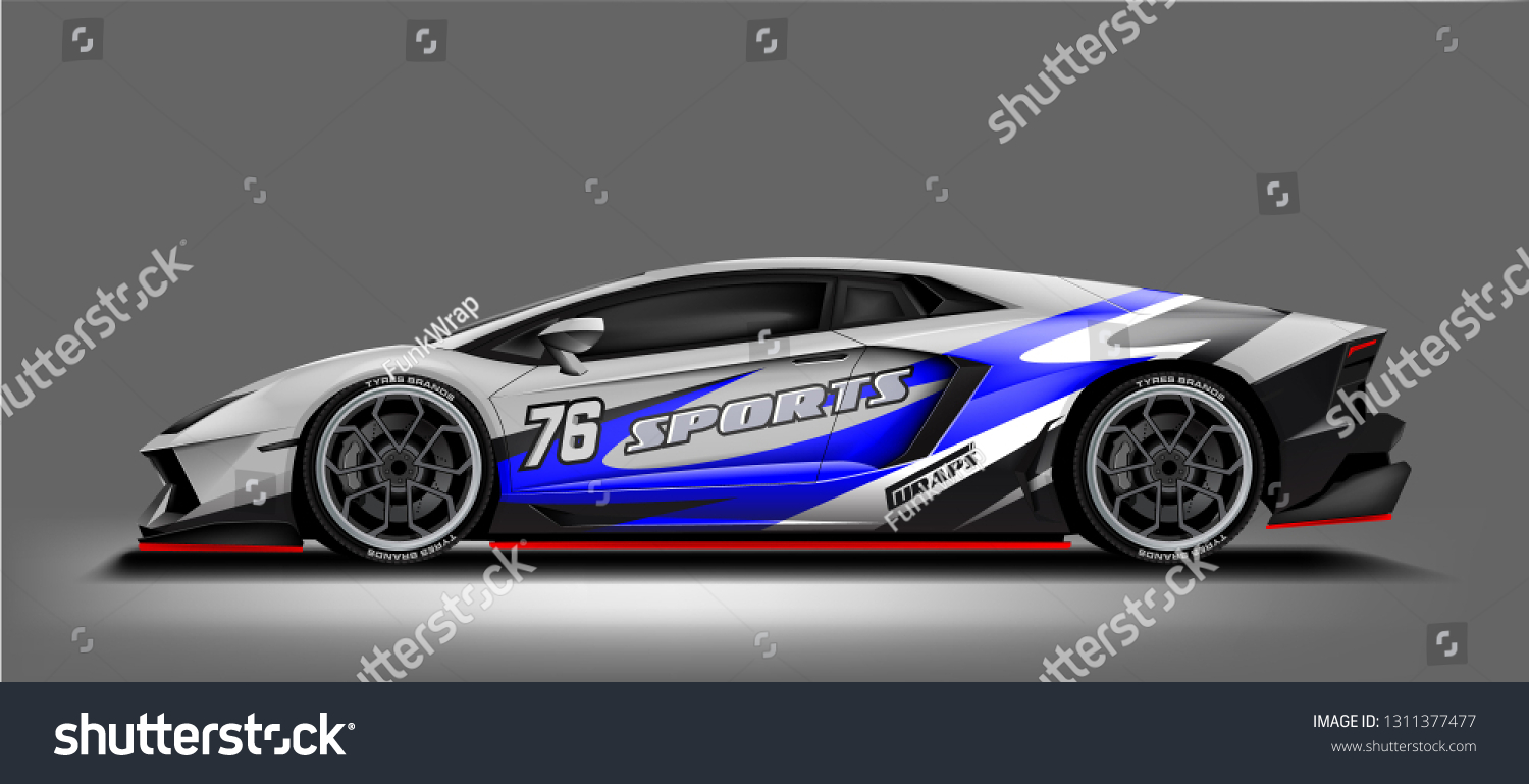 Sport Car Wrap Livery Design.
